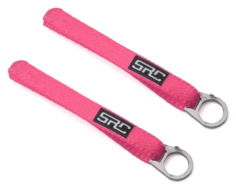 Sideways RC Scale Drift Nylon Tow Sling w/Steel Ring (Pink) (2)