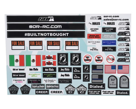 SOR Graphics V2 Scale Decal Sheet