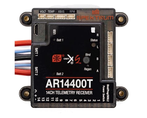 Spektrum RC AR14400T 14-Channel DSMX PowerSafe Telemetry Receiver