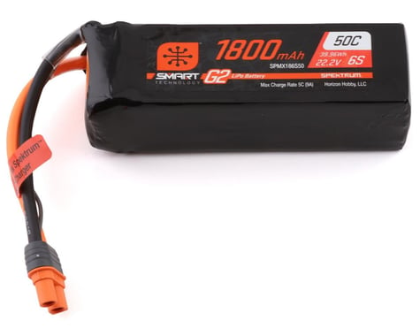 Spektrum RC 6S Smart G2 LiPo 50C Battery Pack (22.2V/1800mAh)