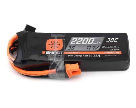 Spektrum RC 3S Smart LiPo 30C Battery Pack w/IC3 Connector (11.1V/2200mAh)