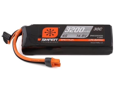 Spektrum RC 4S Smart 30C LiPo Battery Pack w/IC3 Connector (14.8V/3200mAh)