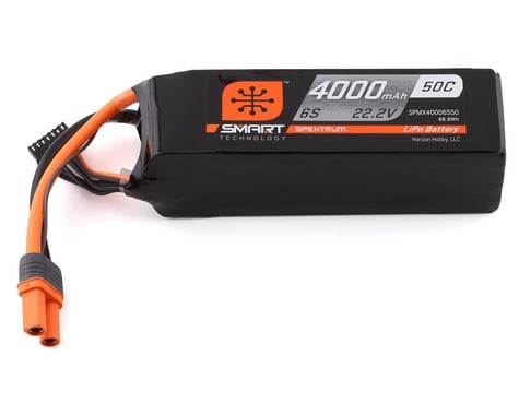 Spektrum RC 6S Smart 50C LiPo Battery Pack w/IC5 Connector (22.2/4000mAh)