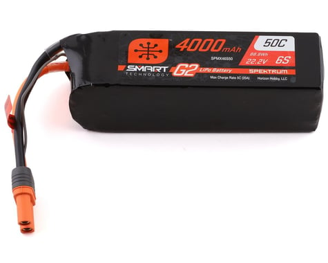 Spektrum RC 6S Smart G2 LiPo 50C Battery Pack (22.2V/4000mAh)
