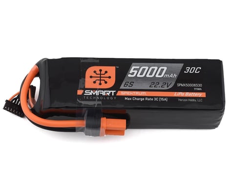 Spektrum RC 6S Smart LiPo Battery Pack w/IC5 Connector (22.2V/5000mAh)