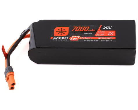 Spektrum RC 6S Smart G2 LiPo 30C Battery Pack w/IC5 Connector (22.2V/7000mAh)