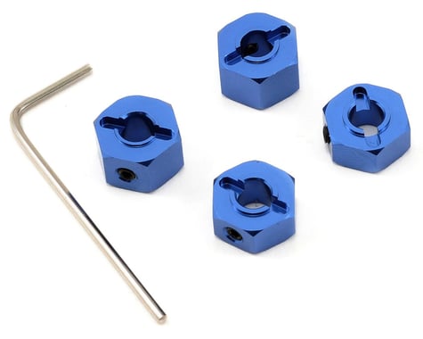 ST Racing Concepts 12mm Aluminum "Lock Pin Style" Wheel Hex Set (Blue) (4)