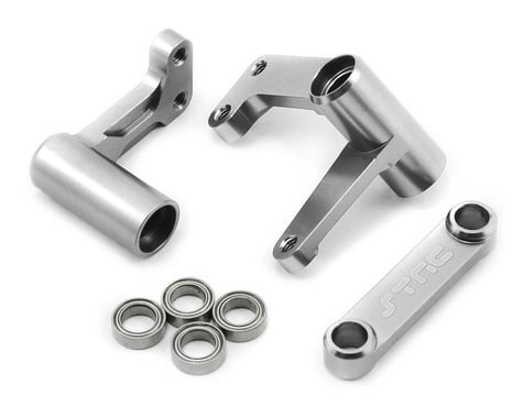 ST Racing Concepts Aluminum Steering Bellcrank Set (w/bearings) (Silver)