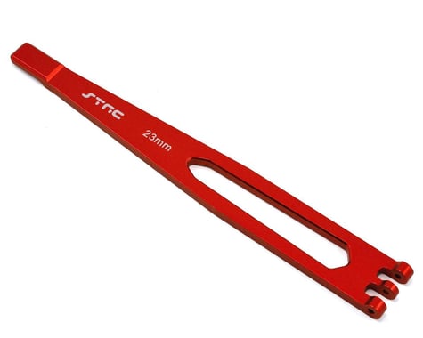 ST Racing Concepts Aluminum TRX-4 Battery Hold Down Plate (Red)