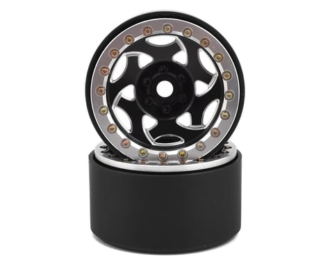 SSD RC 2.2 Champion Beadlock Wheels (Black/Silver)