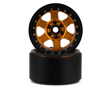 SSD RC Challenger 2.2" Beadlock Wheels (Gold/Black) (2)