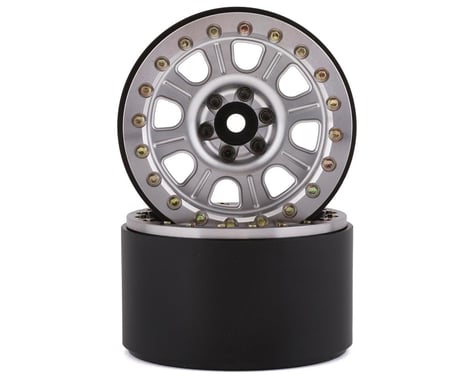 SSD RC 2.2” Bouncer Beadlock Wheels (Silver)