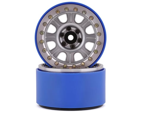 SSD RC 2.2” Bouncer PL Beadlock Wheels (Silver)