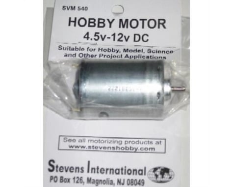 Stevens 4.5 to 12v DC Small Electric Motor (Round Can) (fo