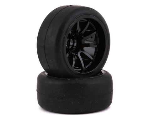 Sweep F1 Pre-Mounted Front Rubber Tires (Black) (2) (Medium)