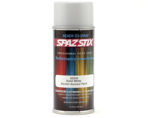 Spaz Stix "Solid White" Glow Backer Spray Paint (3.5oz)