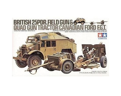 Tamiya 1/35 British 25-Pdr Field Gun & Quad Gun Tractor V