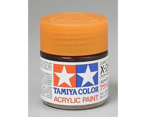 Tamiya X-26 Clear Orange Gloss Finish Acrylic Paint (23ml)