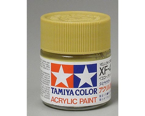 Tamiya XF-4 Flat Yellow Green Acrylic Paint (23ml)