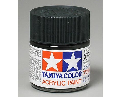 Tamiya XF-27 Flat Black Green Acrylic Paint (23ml)