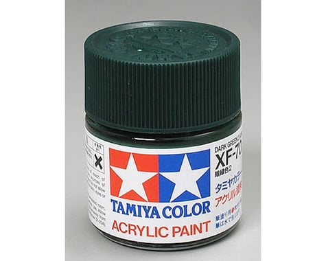 Tamiya XF-70 Flat Dark Green Acrylic Paint (23ml)