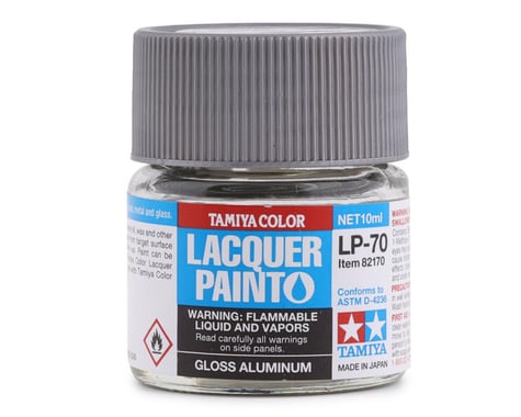 Tamiya LP-70 Gloss Aluminum Lacquer Paint (10ml)
