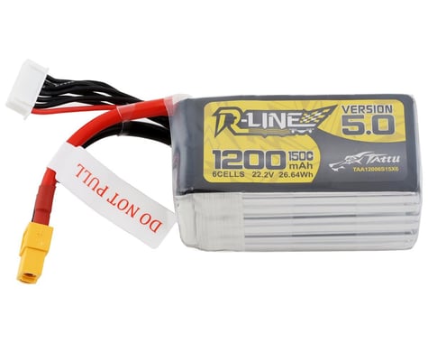 Tattu "R-Line 5.0" 6s LiPo Battery 150C (22.2V/1200mAh)