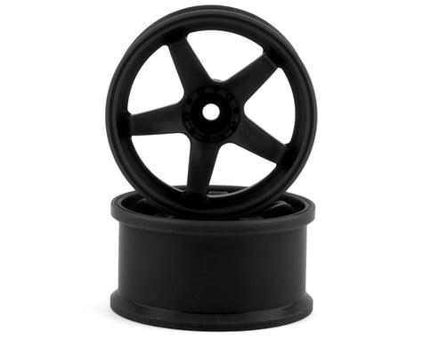 Topline N Model V3 Super High Traction Drift Wheels (Black) (2) (7mm Offset)