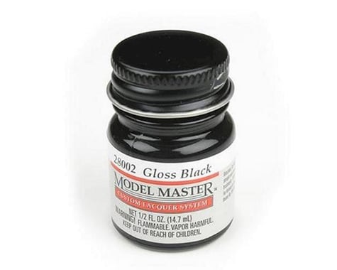 Testors Gloss Black, 1/2oz Bottle
