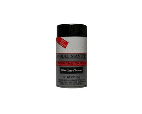 Testors Model Master Ultra Gloss Clearcoat Auto Lacquer Spray Paint (3oz)