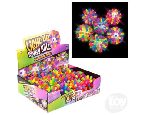 The Toy Network 4IN LIGHT-UP RAINBOW SPIKY BALL