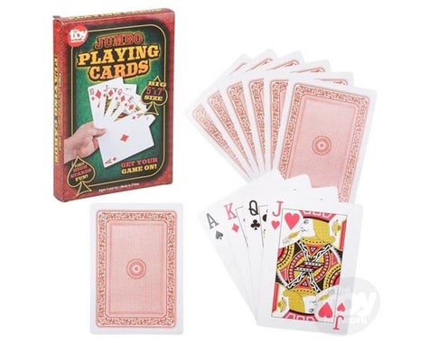 The Toy Network 5IN X 7IN JUMBO PLAYING CARDS