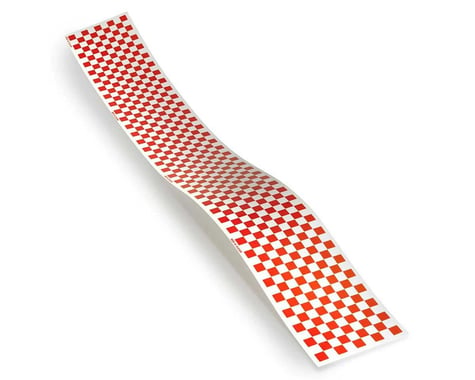 Top Flite Checkered Monokote Trim (Red/Clear)