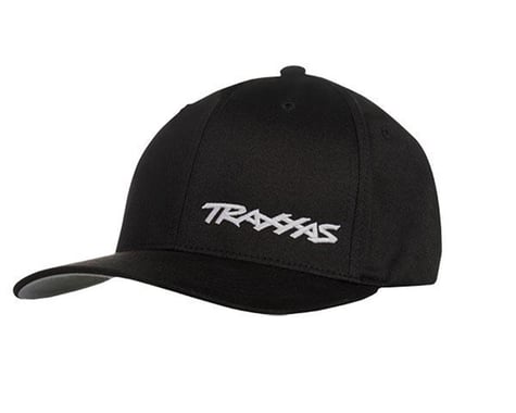 Traxxas Flex Hat Curve Bill Blk/Wht L/Xl Traxxas Logo