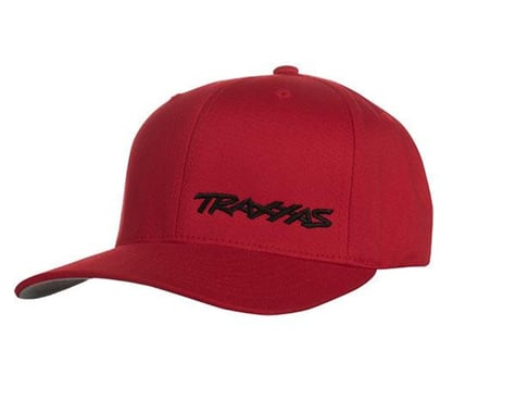 Traxxas Flex Hat Curve Bill Red/Blk L/Xl Traxxas Logo