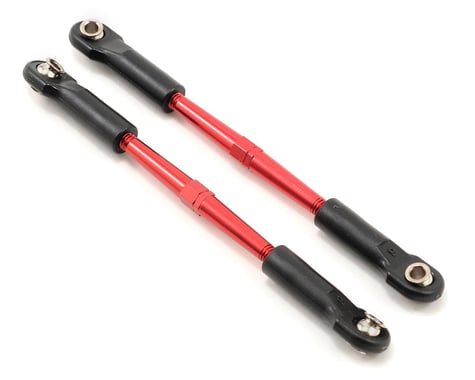 Traxxas 61mm Aluminum Toe Link Turnbuckle Set (2) (Red)