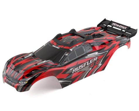 Traxxas Rustler 4X4 Pre-Painted Body w/Clipless Mounting (Red)