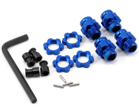 Traxxas Aluminum 17mm Wheel Adapter Set (Blue) (4)