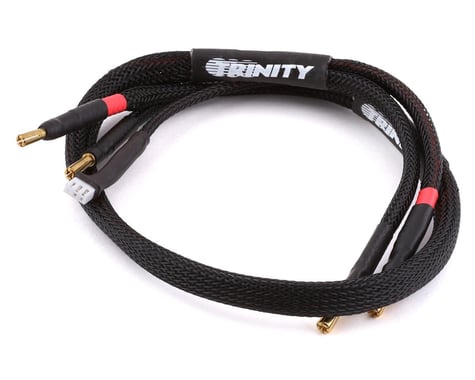 Trinity 1S Pro Charge Cables w/5mm Bullet Connector (Black)