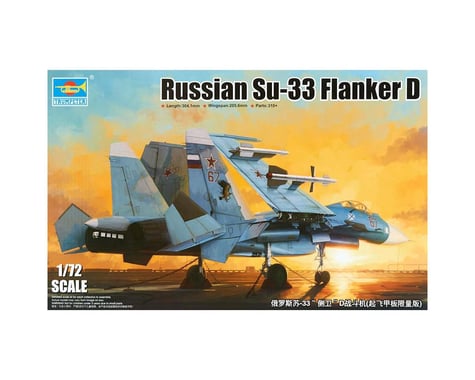 Trumpeter Scale Models 1/72 Sukhoi Su33 Flanker D Russian Fighter