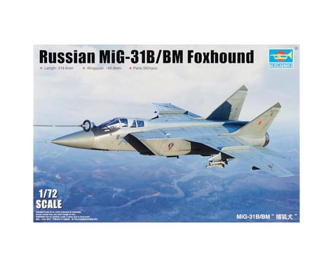 Trumpeter Scale Models 1680 1/72 MiG31B/BM Foxhound Russian Fighter