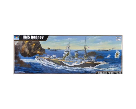 Trumpeter Scale Models 3709 1/200 HMS Rodney British Battleship