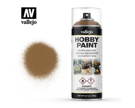 Vallejo Paints Fantasy Color Leather Brown 400 Ml Spray Can