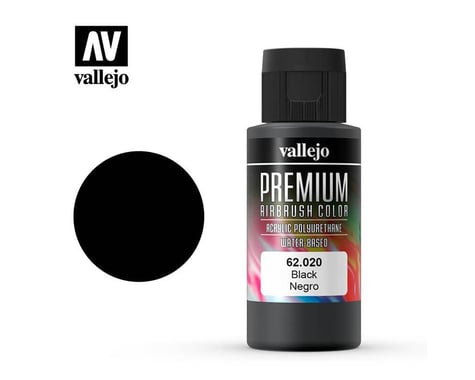 Vallejo Paints Black Premium Rc Color 60Ml