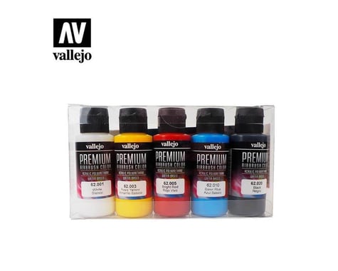 Vallejo Paints Rc Color Premium Basic Set (5) 60Ml