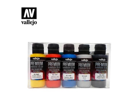 Vallejo Paints 60Ml Metallic Premium Paint Set