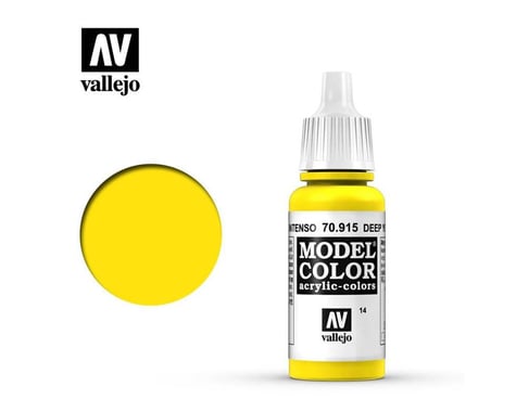 Vallejo Paints 17ML DEEP YELLOW MODEL COLOR