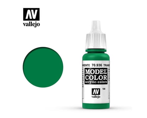 Vallejo Paints 17ML TRANSPARENT GREEN MODEL COLOR