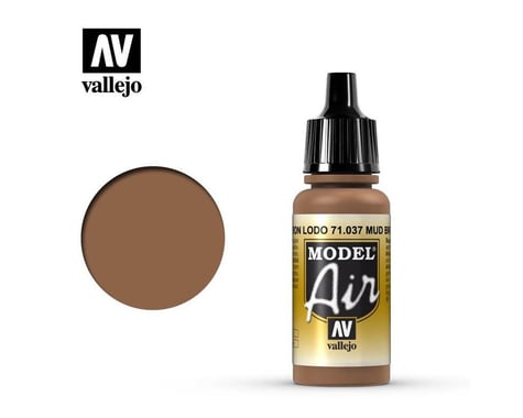 Vallejo Paints 17ML MUD BROWN MODEL AIR