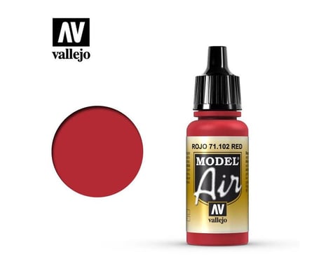 Vallejo Paints 17ML RED MODEL AIR